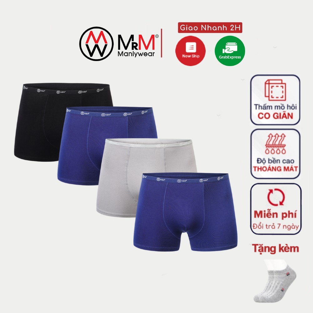 Quần lót nam Boxer sợi tre tự nhiên kháng khuẩn thấm hút mồ hôi MRM Manlywear - CB4QBXCN