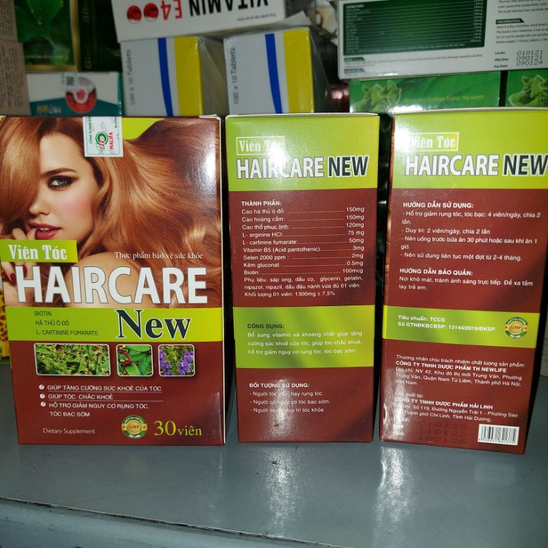 Viên uống giảm rụng tóc Haircare new l cystin (hộp 30 viên)
