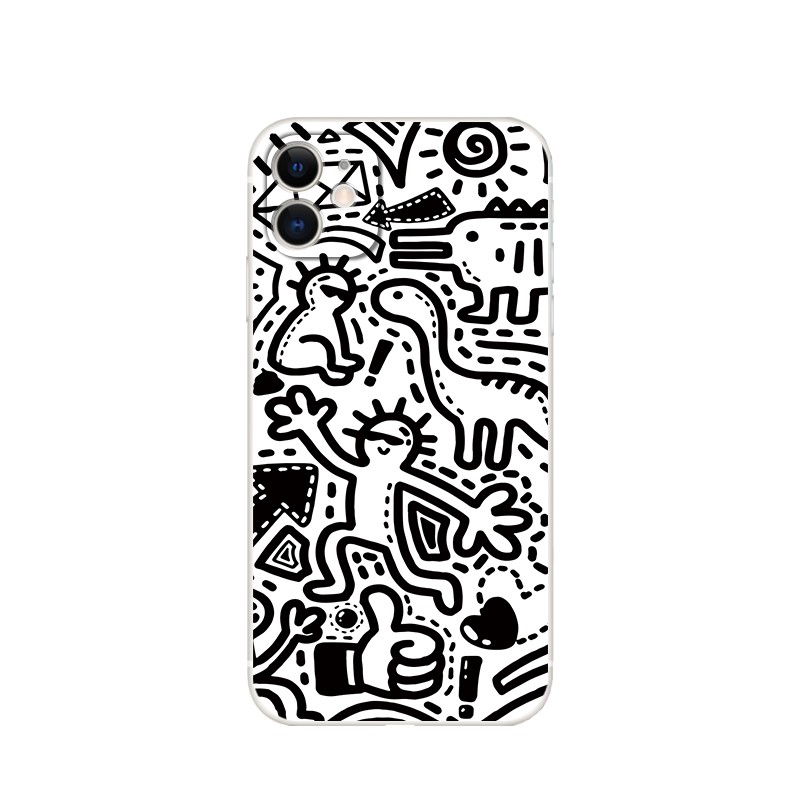 Ốp Điện Thoại tpu Mềm Họa Tiết graffiti Vui Nhộn Cho iphone 12 13 mini 14 pro 11 pro max xr x xs max 5s 6 6s 7 8 plus se2