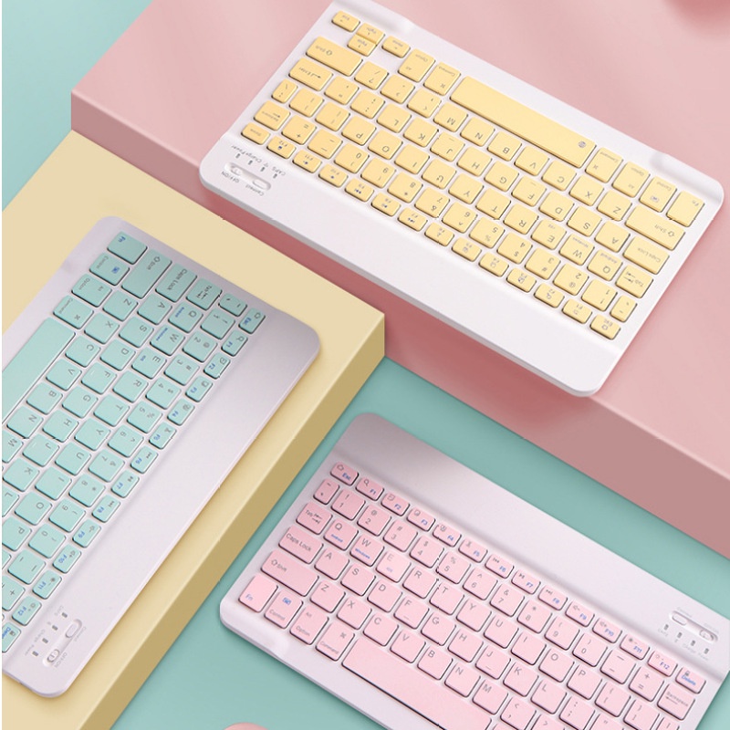 Bàn phím bluetooth không dây mini HP 10 inch / chuột không dây cho điện thoại di động và máy tính bảng, các màu có sẵn