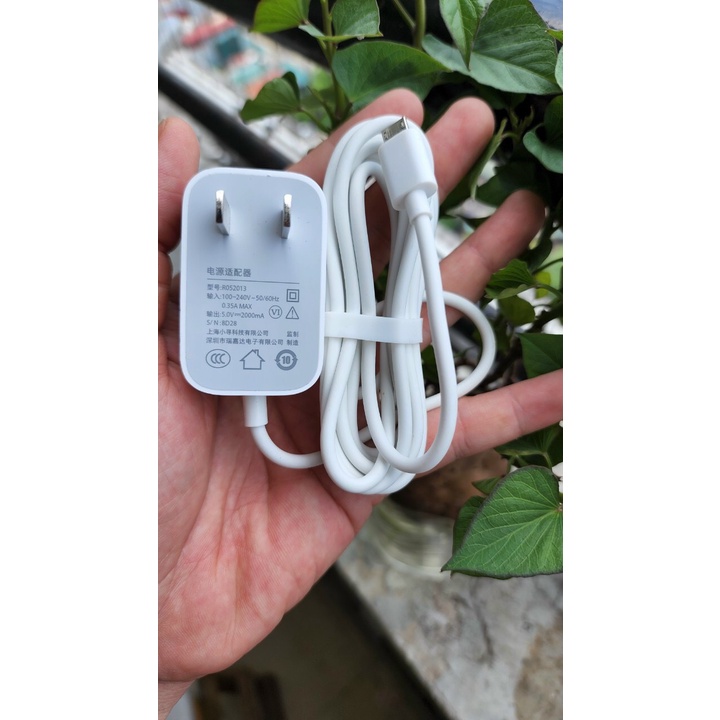 Củ Sạc Nhanh xiaomi 5V 2A zin/Bộ sạc liền dây chân Micro 5V-2A