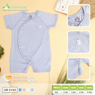 Body cộc cài chéo modal vân tim 3143 Uala Rogo sz 9-12m