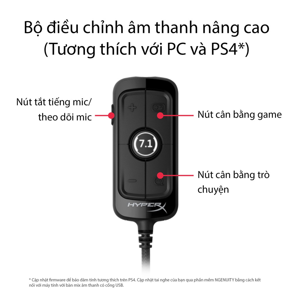 Tai nghe gaming HyperX Cloud Alpha S_HXHSCASBK/WW HXHSCASBL/WW Hàng Chính Hãng