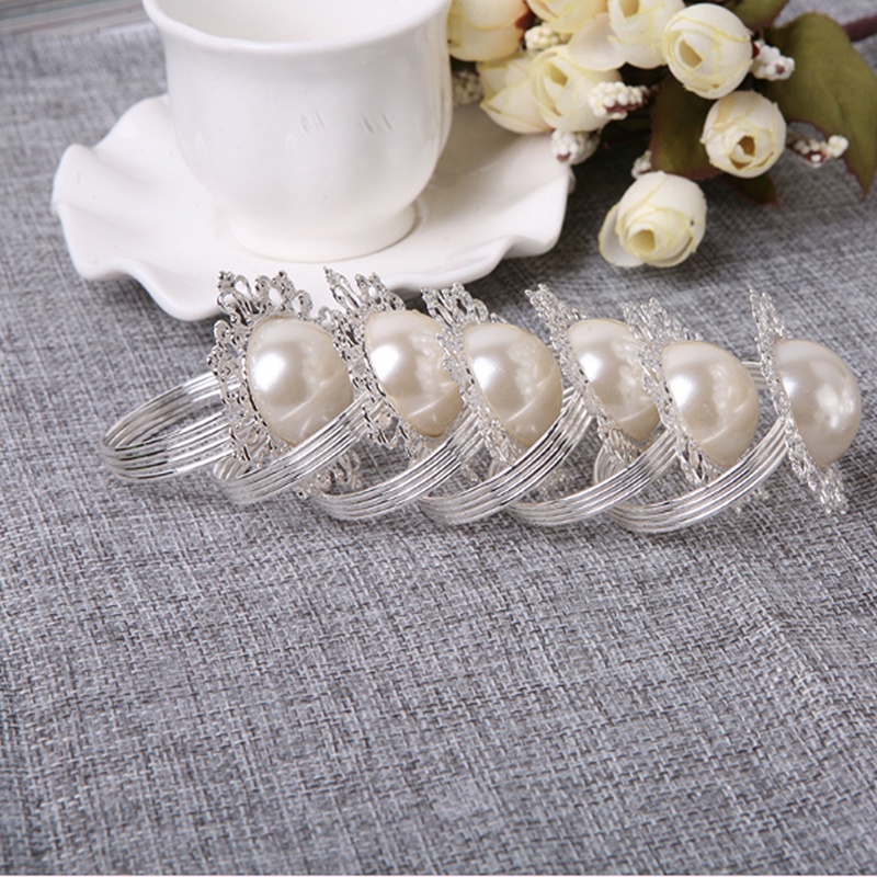 Set 12 Giá Đỡ Khăn Ăn Hình Tròn Trang Trí Tiệc Cưới