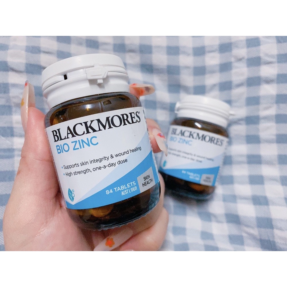 Viên kẽm giảm mụn và tăng đề kháng Blackmores Bio ZinC Úc 84 viên
