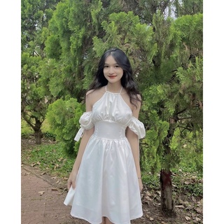 ĐẦM CỔ YẾM TAY PHỒNG RỚT VAI
