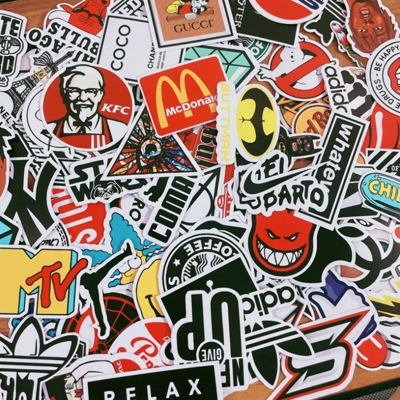 BỘ 100 STICKER CÁ TÍNH SIÊU CUTE TRANG TRÍ ĐIỆN THOẠI/LAPTOP