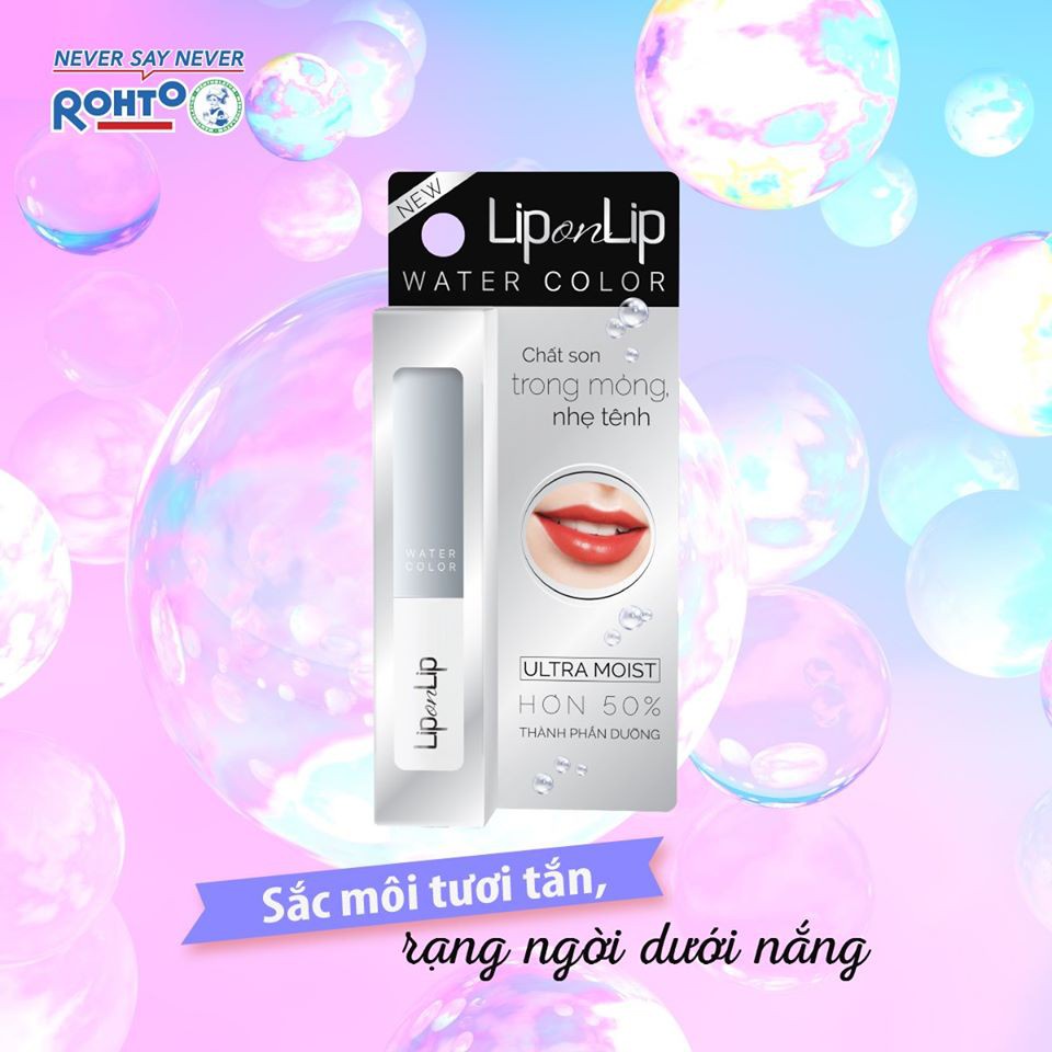 Son trang điểm dưỡng tối ưu Lip on Lip Diamond Shine 2.2g (Hồng Phớt) - Tặng 1 son mẫu cam đào 0.5g