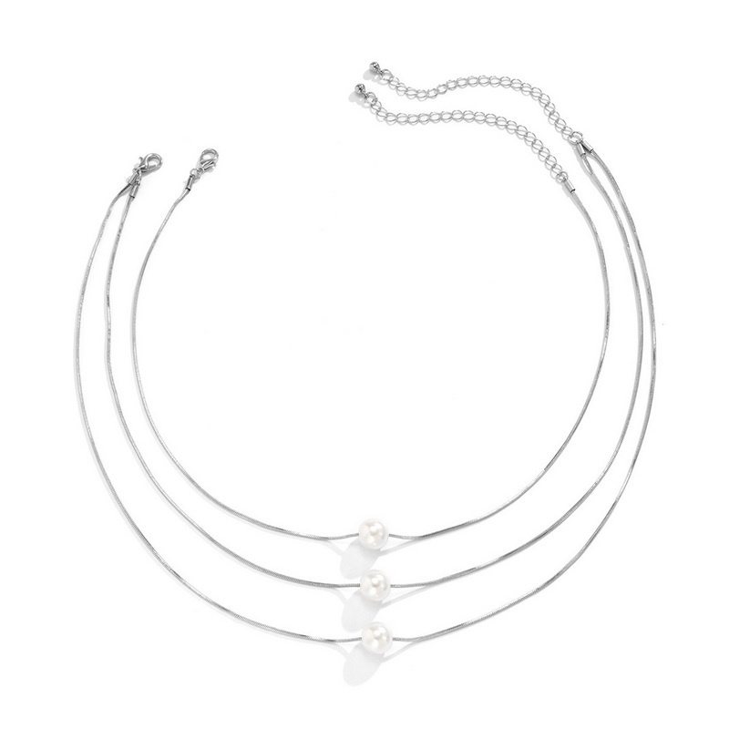 Vòng cổ nhiều lớp RINHOO FRIENDSHIP mạ vàng 18K phối ngọc trai thời trang phong cách