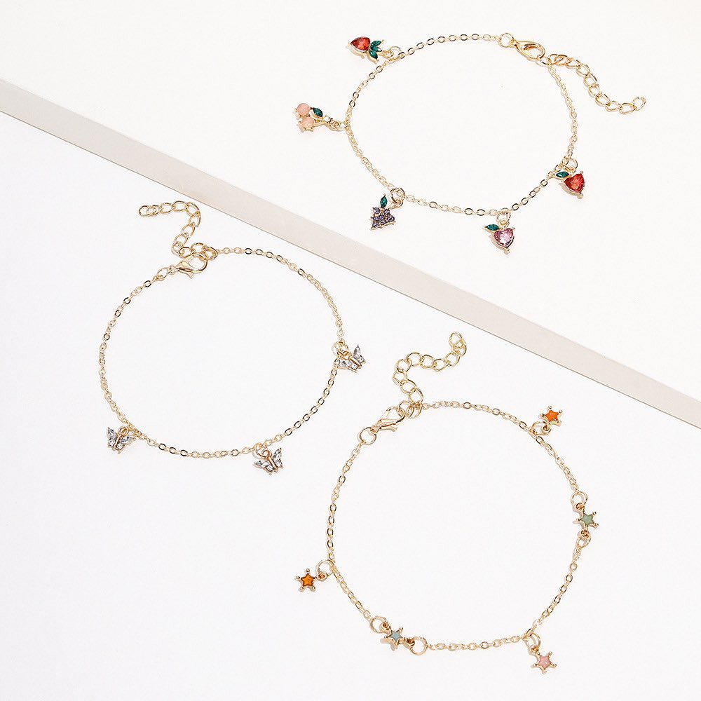 Set 5 Lắc Chân Kiểu Lấp Lánh - TS1328