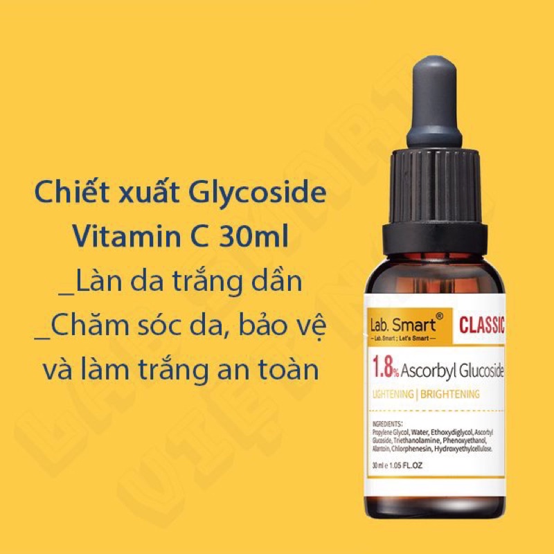 Tinh chất serum  1.8% ASCORBYL GLUCOSIDE trắng da 30ml DrHsieh LabSmart Đài Loan