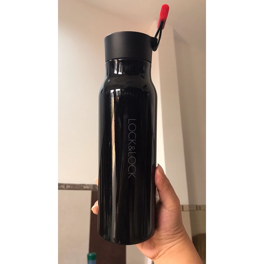 Bình giữ nhiệt Lock&Lock Name Tumbler 500ml Màu trắng và màu đỏ,  LHC4125