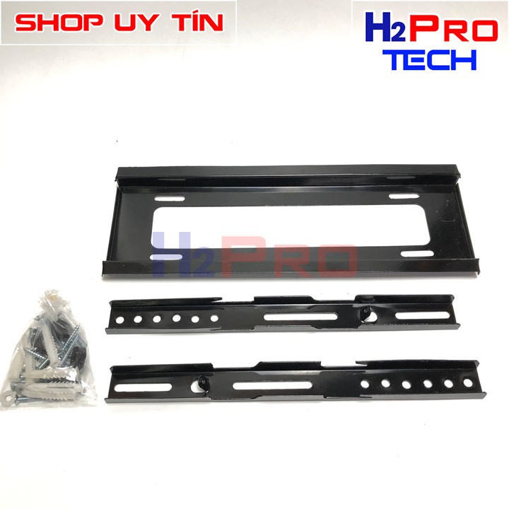 Khung Treo Tivi Thẳng 32-55 Inch Cố Định Sát Tường Cao Cấp Hỗ Trợ Tv 32-40-43-50-55 Inch, Quà 30K Bộ Ốc Vít-H2Pro Tech
