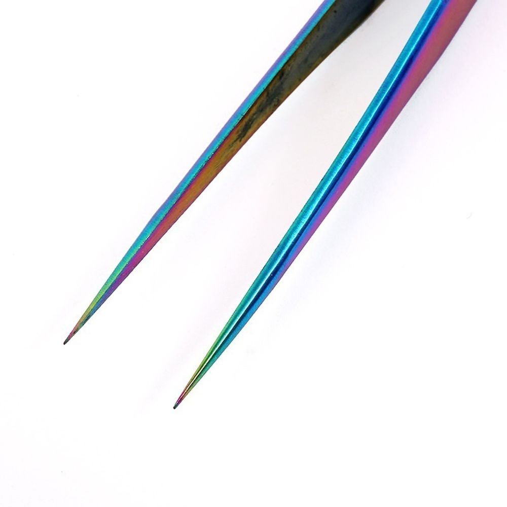 [Hàng mới về] Nhíp Gắn Lông Mi Giả Đầu Cong / Đầu Thẳng Chất Liệu Thép Không Gỉ