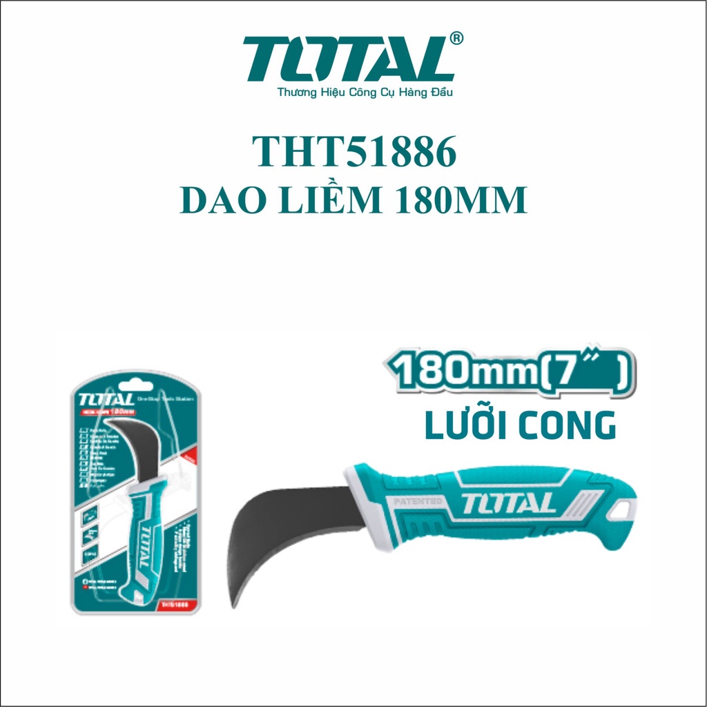 180mm Dao hình lưỡi liềm Total THT51886