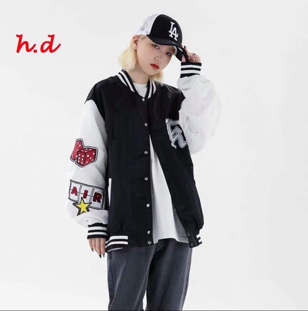 Áo bomber phối tay quân bài HDV876