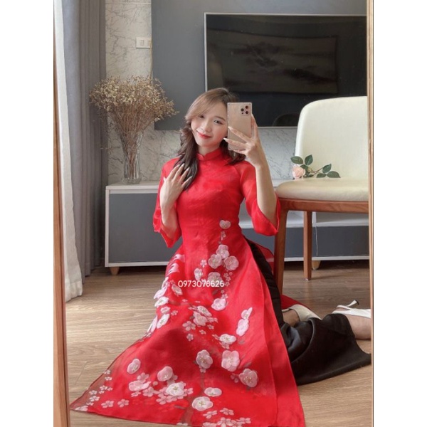 🥰 Áo dài ogana cao cấp lụa thêu sang chảnh hịn xịn hàng thiết kế chuẩn cao cấp hàng  đẹp giá rẻ | BigBuy360 - bigbuy360.vn