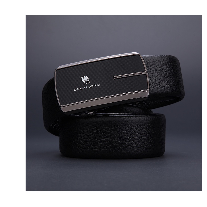 Thắt lưng nam da bò nguyên chất mặt khóa tự động hợp kim cao cấp