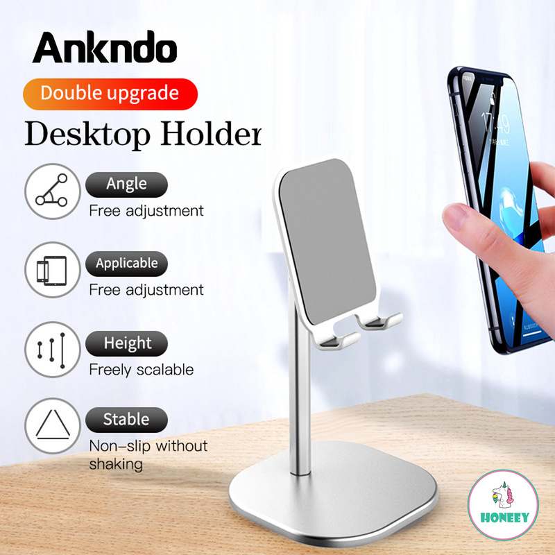 Phone Holder Desktop Metal Adjustable Stand Holder Support Bracket for iPhone Smartphone iPad Universal Accessories