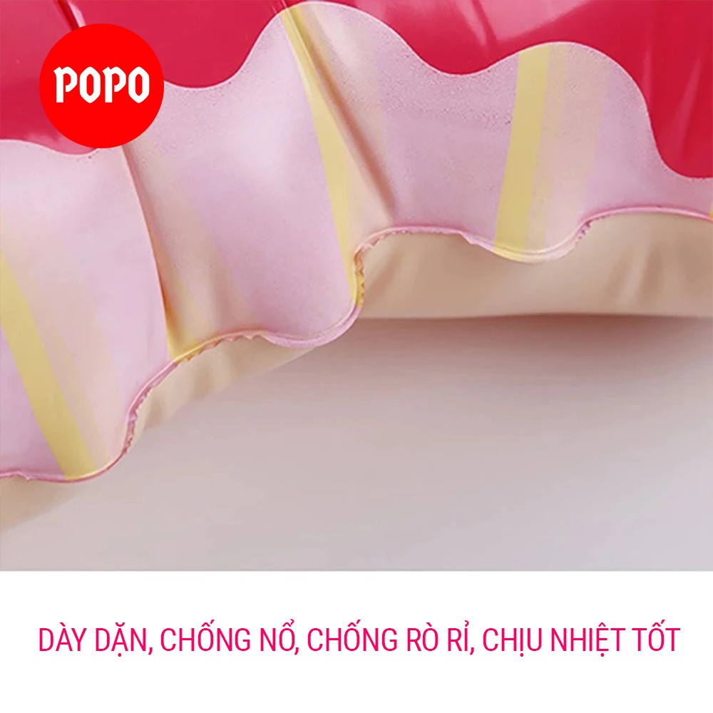 Phao bơi  bơm hơi bánh donut chất liệu dầy dặn, hoa văn đẹp mắt, kích cỡ đa dạng phù hợp mọi lứa tuổi POPO