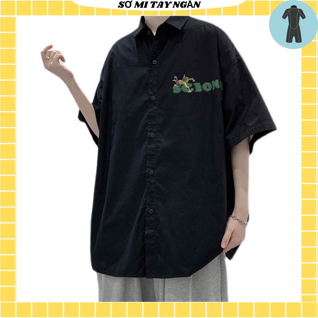 Áo sơ mi tay lỡ unisex from rộng nam nữ , sơ mi nam nữ vải voan lụa mịn mát free size 40kg - 70kg in thiên thần
