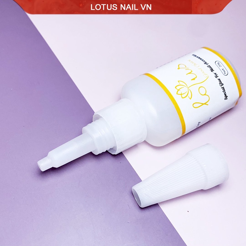  Keo dán móng, keo bê tông Lotus cao cấp gắn phụ kiện nail siêu chắc