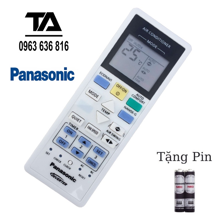 [FREESHIP 50K] REMOTE MÁY LẠNH PANASONIC ✔ ĐIỀU KHIỂN ĐIỀU HÒA PANASONIC INVERTER - CHÍNH HÃNG