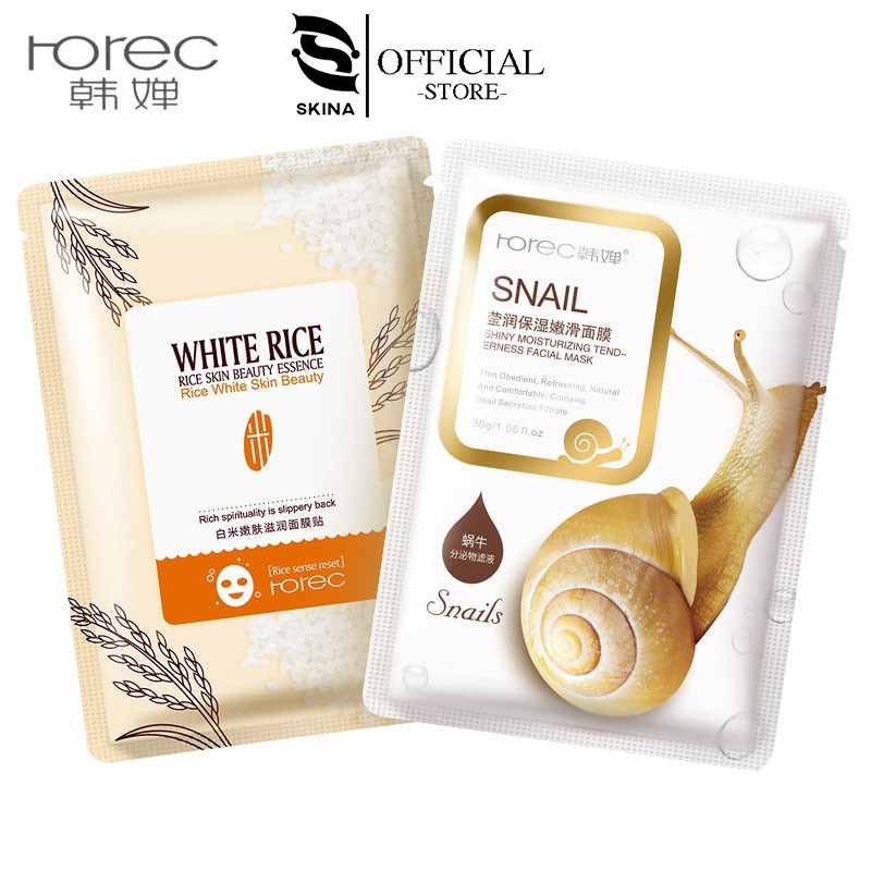 [RẺ VÔ ĐỊCH]Miếng Mặt Nạ Ốc Sên -Da Sáng Đẹp,Khoẻ Mạnh Snail Rorec