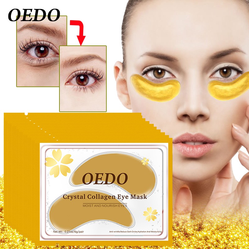 Set 20 mặt nạ mắt collagen pha lê OEDO chống lão hóa/bọng mắt/quầng thâm tiện dụng
