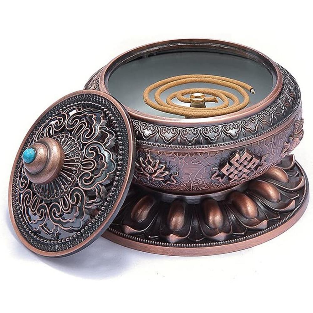 Lư Hương Hợp Kim Kẽm Hình Nón Phong Cách Vintage Thanh Lịch