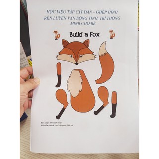 Bộ trò chơi học liệu cắt dán hình cho bé vừa chơi vừa học  Đồ chơi phát triển kỹ năng Đồ chơi giáo dục Montessori