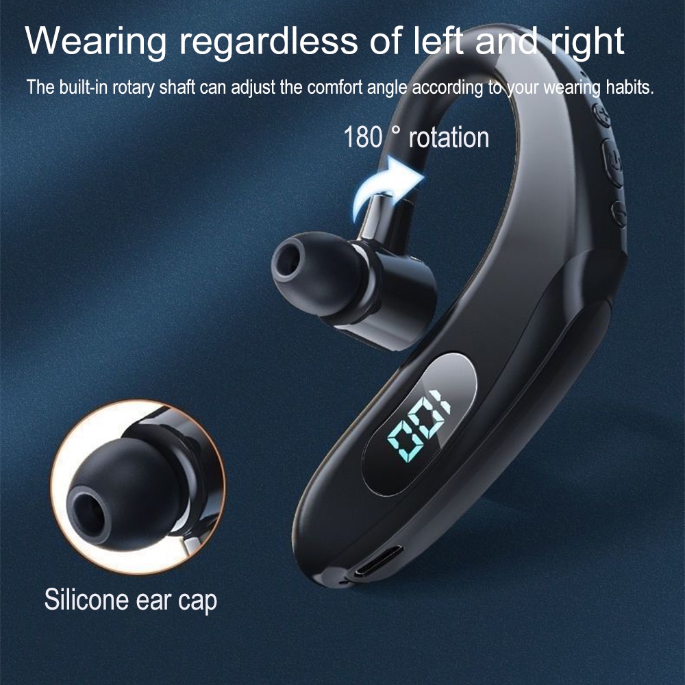 Tai nghe nhét tai VIRWIR bluetooth không dây âm thanh Hifi lập thể giảm tiếng ồn có màn hình LED