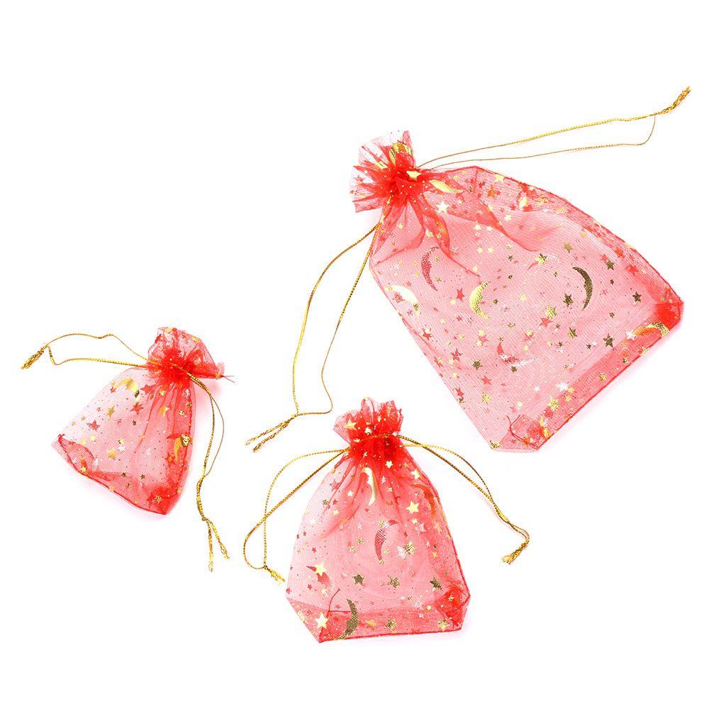 Set 10 Túi Đựng Kẹo Làm Quà Tặng Họa Tiết Ngôi Sao Trang Trí Tiệc Cưới