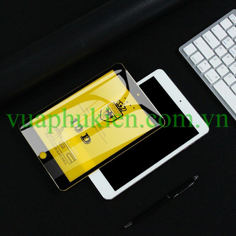 Kính cường lực 10D cho iPad Mini 1/2/3/4/5/6, iPad Air/Gen 8 10.2" 2018/2019, Pro 9.7/10.5/11/12.9 inch M1