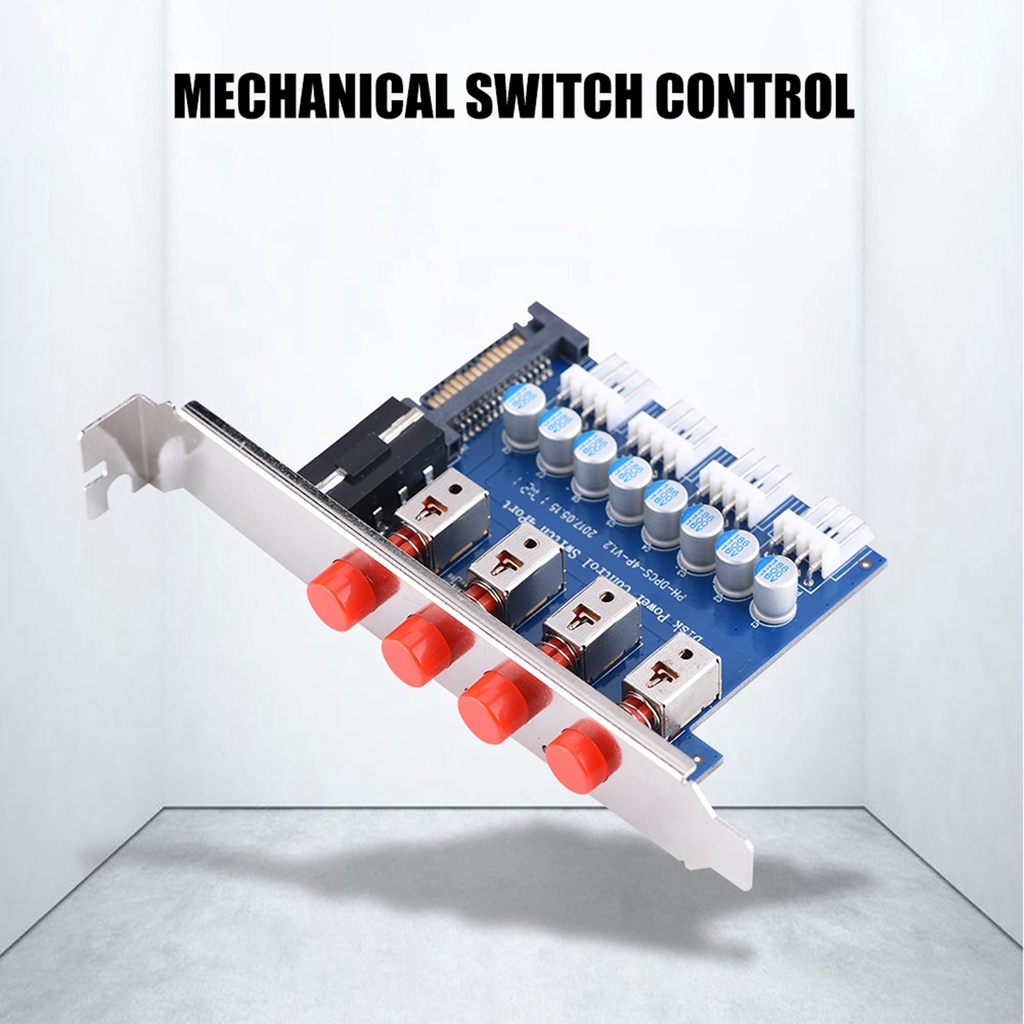 Professional Hard Drive Power Switch Module Intelligent Control Hard Disk Manage Module 4-way Hard Drive Power ELEN