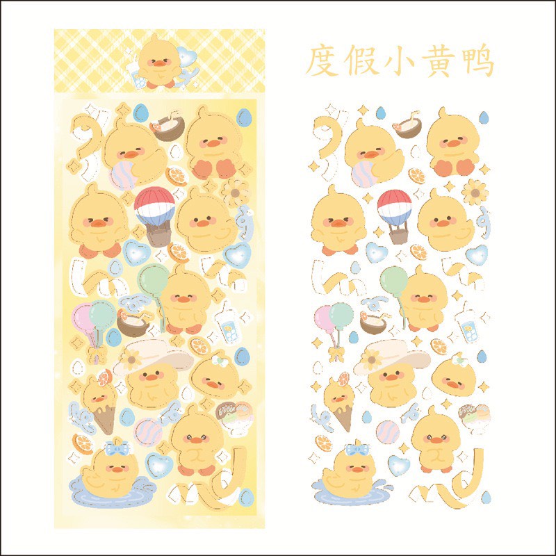Tấm Sticker Hình Dán Toploader Dễ Thương Hoạ Tiết Hoạt Hình