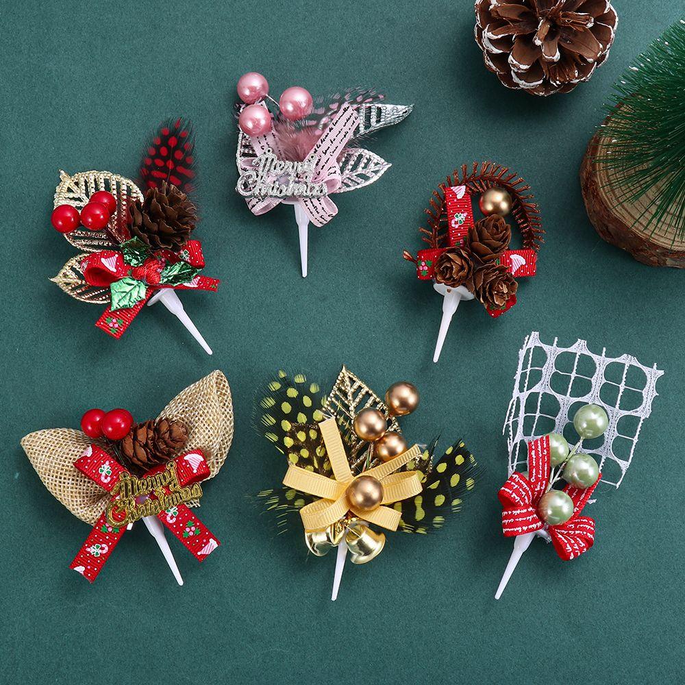 KUNHEV Hoa Mẫu Đơn Trang Trí Bánh Kem Giáng Sinh