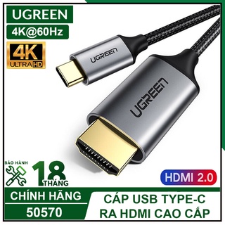 Cáp USB TypeC Ra HDMI Cao Cấp Hỗ trợ 4K60Hz, UGREEN MM142 Chính Hãng