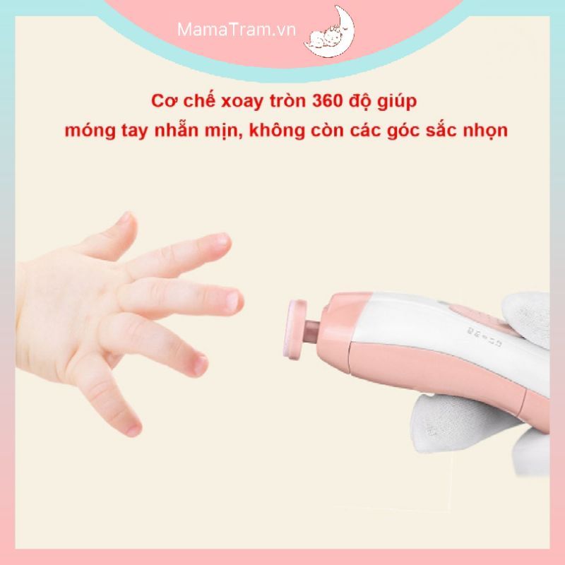 Máy Cắt - Mài - Dũa Móng Tay Bằng Điện Đa Năng Cho Trẻ Sơ Sinh