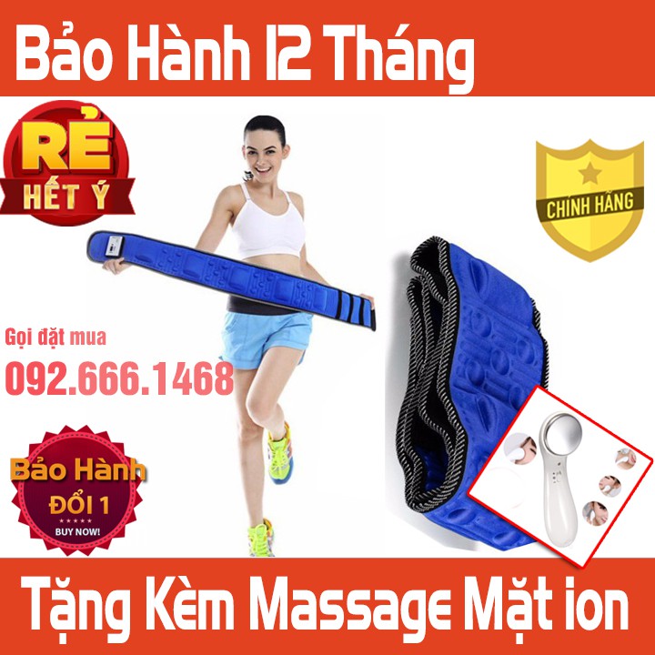 ĐAI MASSAGE TAN MỠ BỤNG 5 MÔ TƠ DUNG VIBROACTION X5 CHÍNH HÃNG