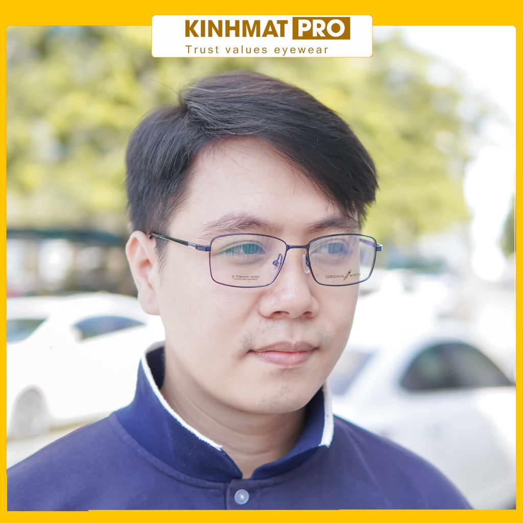 Gọng kính Original write 66302 β-Titan cao cấp siêu nhẹ bền Kính mắt Pro