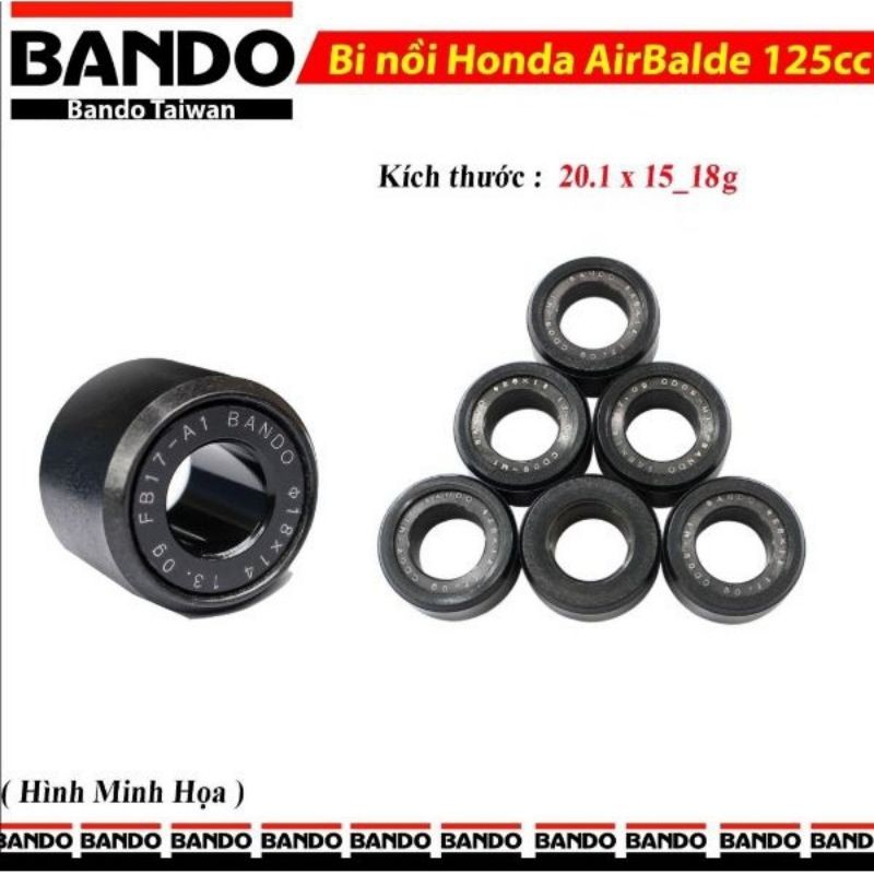 BI NỒI BANDO AB 125, PCX, SH MODE - BI NỒI CON LĂN BANDO 18g