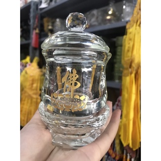 LY NƯỚC CÚNG PHẬT PHA LÊ 15 cm