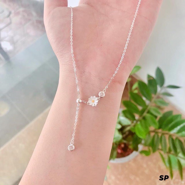 Dây chuyền nữ bạc ta cúc hoạ mi có thể điều chỉnh size - Kho sỉ bạc Nhất Linh
