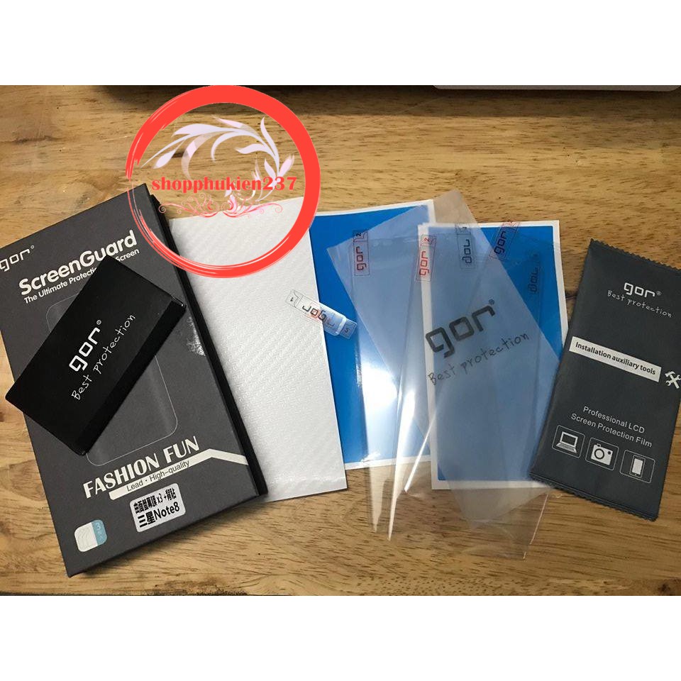 [Freeship toàn quốc từ 50k] FREESHIP ĐƠN 99K_SAMSUNG GALAXY NOTE 8 BỘ DÁN GOR 3 MIẾNG FULL MÀN + 1 CARBON + 1 CAMERA