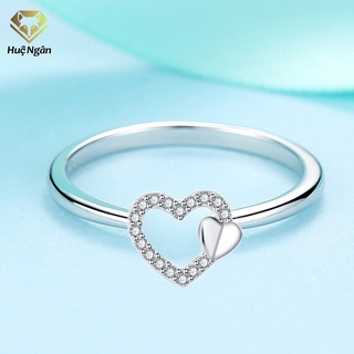 Nhẫn bạc Ý 925  - Trái tim xinh xắn RR1494