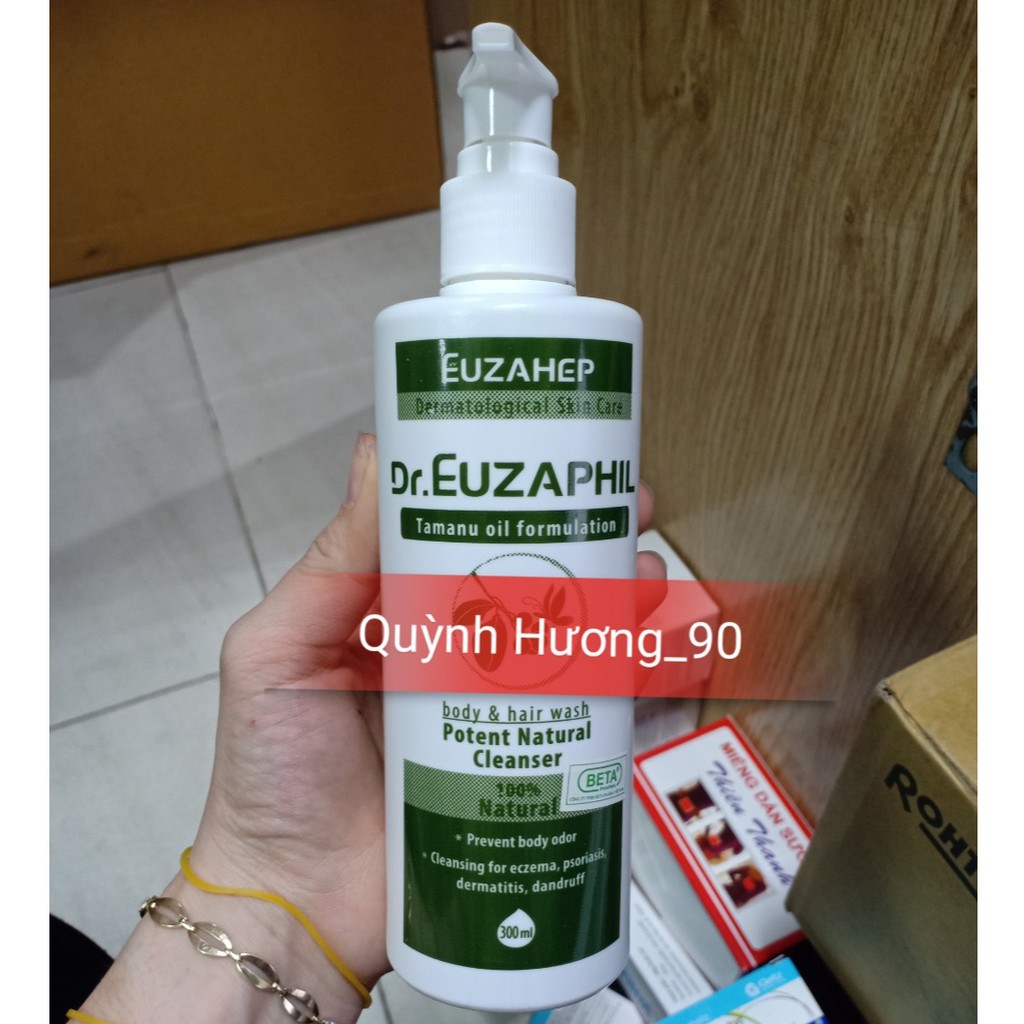 Sữa tắm gội Dr. EUZAPHIL chai lớn 300ml