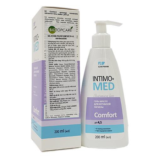 Dung dịch vệ sinh phụ nữ dạng gel Comfort Intimo+Med 200ml