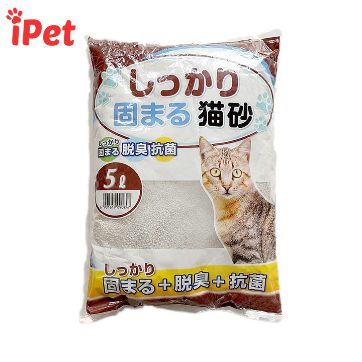 [Mã 2010FMCGSALE giảm 8% đơn 500K] Cát Vệ Sinh Nhật Bản Cat Litter Kitty Pet 5L Dành Cho Mèo - iPet Shop