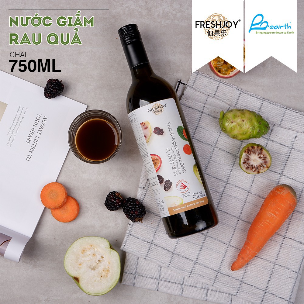 GIẤM UỐNG VỊ TRÁI CÂY FRESHJOY 750ML (Nước trái cây lên men)